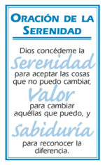 Tarjeta con la Oración de la Serenida (SM-26)