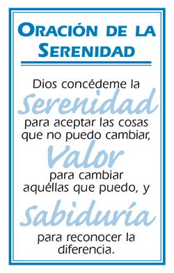 Tarjeta con la Oración de la Serenida (SM-26)